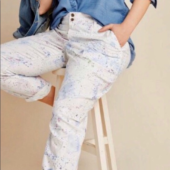 Anthropologie Wanderer Watercolor Cargo Pants - Picture 2 of 16